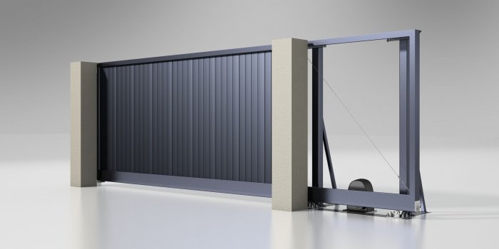 Въездные откатные ворота ALUTECH Prestige 4000×2000 мм