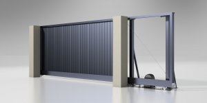 Въездные откатные ворота ALUTECH Prestige 4000×2000 мм