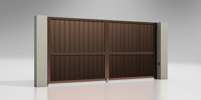 Распашные ворота ALUTECH Prestige 4х2 метра