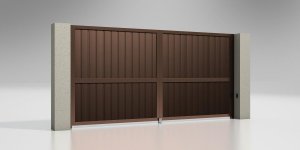Распашные ворота ALUTECH Prestige 4х2 метра